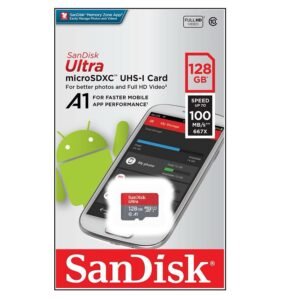 128 A1  Sandisk ultra memory card